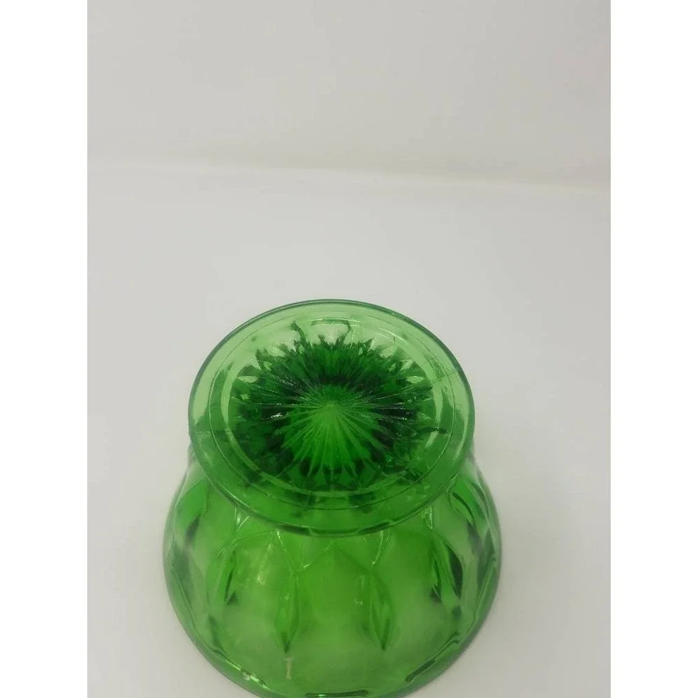 Vtg Westmoreland footed compote dish green bowl